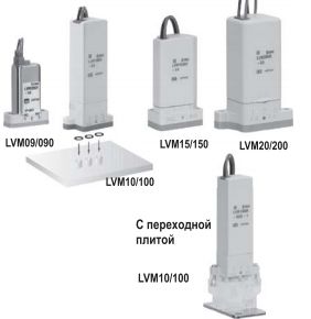 2/2 и 3/2 клапаны с прямым управлением для химически активных сред LVM