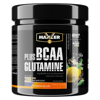 (Maxler) BCAA+Glutamine - (300 гр) - (чай с лимоном)