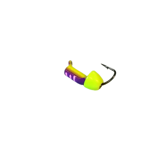 Мормышка вольфр. МАСТИВ Безнасадка 2,5 фиолетовый+желтый, латун. конус, 0,6гр. светло-зеленый (уп-ка 10шт.) арт.202