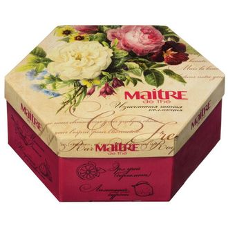 Чай MAITRE de The (Мэтр) &quot;Цветы&quot;, АССОРТИ 12 вкусов, 60 пакетиков в конвертах, 120 г, баж 082 620900