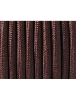 Коричневый текстильный ретро кабель, фото
