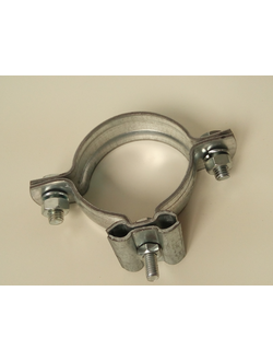 Хомут-держатель токоотвода на мачте 2х50 сталь F21041