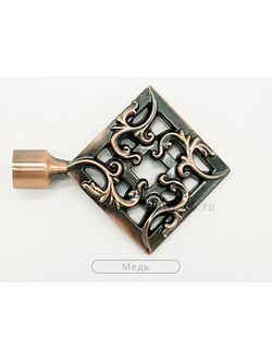 "Прага", парные наконечники для карниза. 16 мм