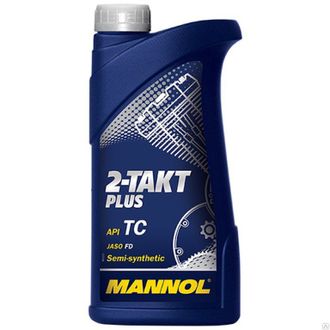 Масло моторное MANNOL 2 TAKT PLUS полусинтетическое, 1 л.(для мотоциклов)