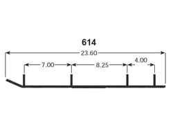 Коньки SPI A-04-0-4-614 (комплект 2шт) для Yamaha (88T-23731-00-XX, 88T-23731-00-00, 8AC-23731-00-00, 8AC-23731-01-00)