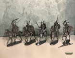 Новинка! Викинги Всадники комплект, 5 фигур + 5 случайных лошадей.