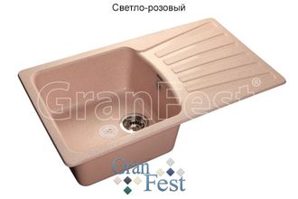 мойка Granfest STANDART  GF-S850L цвет  светло-розовый