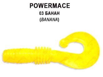 Твистер съедобный Crazy Fish POWER MACE 10-4-3-6 (банан)