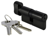 Ключевой цилиндр Морелли с поворотной ручкой (60 мм) 60CK BL Цвет - Черный
