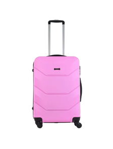 Пластиковый чемодан Freedom розовый размер M