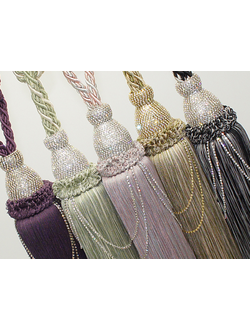 Гламурные дизайнерские кисти для штор со стразами, самых удачных оттенков в ассортименте