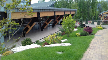 Озеленение территории "СКАЙПАРК" в Сочи. Ландшафтный дизайн 