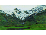 &quot;В Альпах весной&quot; по мотивам картины И. Левитана (алмазная мозаика) mp-mz-mo avmn