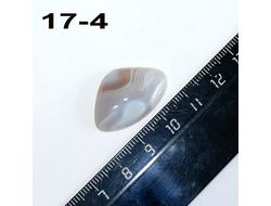 Агат натуральный (кабошон) тиман №17-4: 27*18*6мм