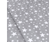 Подушка для беременных формы J Холлофайбер, размер Big 280 см + наволочка на молнии поплин звезды на сером