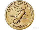 США 1 доллар 2020 год - Американские инновации - Космический телескоп «Хаббл»