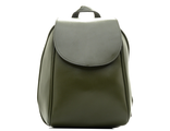 Кожаный женский рюкзак-трансформер Chic зелёный