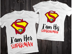 Парные футболки "Superman / superwoman" 014