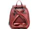 Кожаный женский рюкзак-трансформер Chic красный