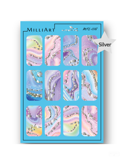 Слайдер-дизайн MilliArt Nails Металл MTL-038