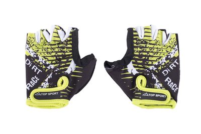 Перчатки велосипедные TOP SPORT детские 8892 yellow