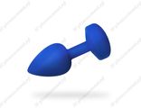 Малая анальная пробка с вибрацией Gvibe Gplug (8 см) синий