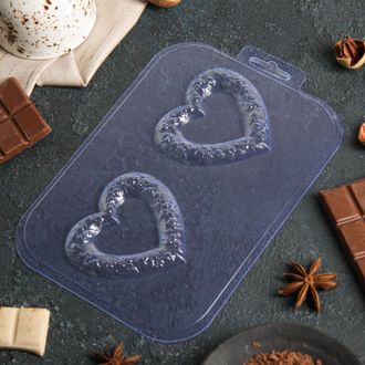 Форма для шоколада «Сердечные кольца»