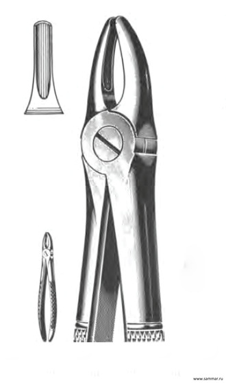 Щипцы стоматологические №2 для удаления верхних резцов и клыков П-500-2