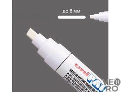 Белый масляный промышленный перманентный маркер маркер 4.0-8.5 мм UNI PAINT PX-30