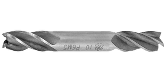 Фреза концевая ВИЗ с цилиндрическим хвостовиком двухсторонняя, сталь Р6М5 Фреза концевая ВИЗ с цилиндрическим хвостовиком двухсторонняя, сталь Р6М5