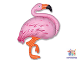 Шар фольга Фламинго  ( шар + гелий + лента)