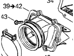 Патрубок карбюратора оригинал BRP 420867230 для BRP LYNX/Ski-Doo
