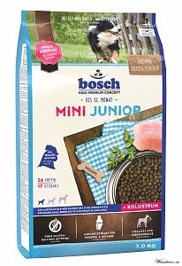 Bosch Mini Junior Бош Мини Юниор корм для щенков мелких пород, 15 кг