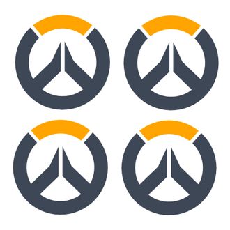 Наклейка 4 Logo Overwatch