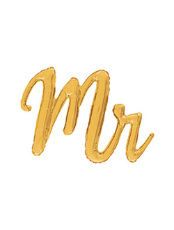 Фигура надпись "Mr" золото, размер 100см