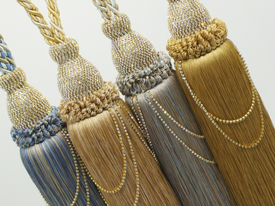 Арт. 2014-18 NEW. Подхват-кисть со стразами, 90 см