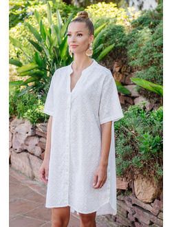 23F-812 C   Блуза   L, XL, 2XL (3), хлопок, белый
