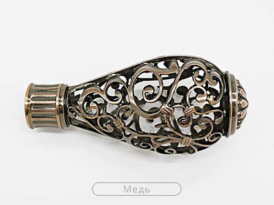 "Стамбул", наконечник для настенного металлического карниза. 16-19 мм