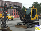 1166-01490 стекло правое переднее Volvo EC55, 55B Pro