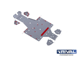 Защита UTV Rival 444.7102.1 для YAMAHA Rhino 2011- (Алюминий) (1240*640*170)