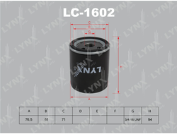 Фильтр масляный LYNX LC-1602