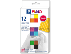 набор Fimo Soft Basic, 12 цветов по 25 грамм