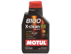 Масло моторное MOTUL 8100 X-Clean FE 5W-30 синтетическое 1 л.