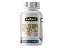 (Maxler) Calcium Zinc Magnesium + D3- (90 таб)