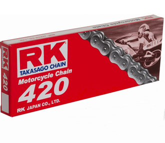 Цепь RK 420-140 для мотоциклов до 125 (без сальников)