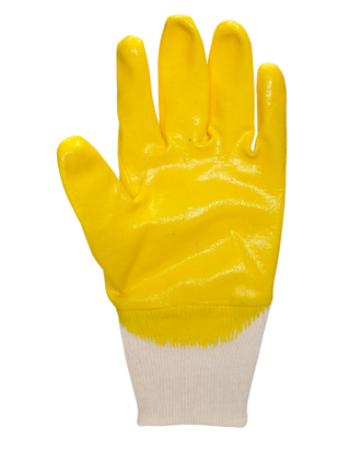 Перчатки "НИТРИЛ-ЛАЙТ-SР РЧ" желтые с частичным обливом,  р. 7 (S) (распродажа)