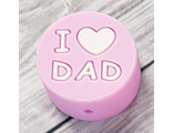 I love dad - розовый