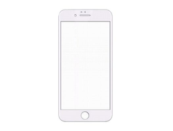 Защитное стекло iPhone 6/6S белая рамка
