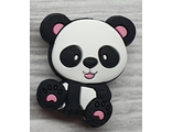 Бусина панда - розовый
