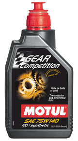 Масло Motul GEAR COMPETITION (1 л.) 75W-140 (Cинтетика) для МКПП, мостов, редукторов (105779)